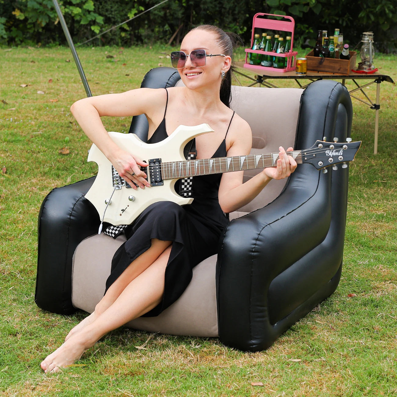Inflatable Sofa | Outdoor Camping Lounger | Double Size | Foldable