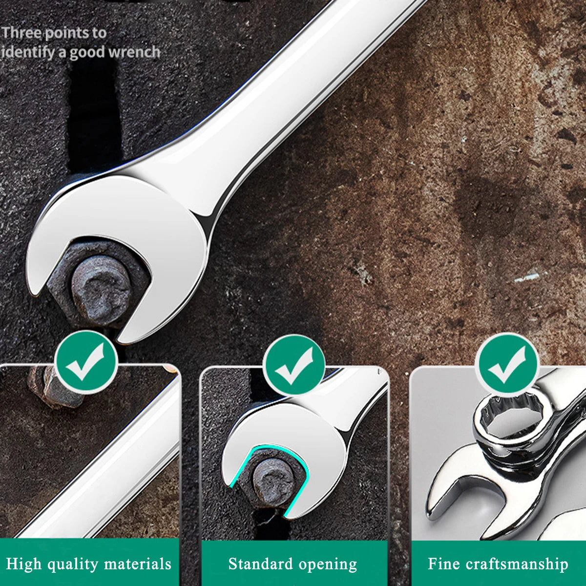 Spanner Wrench Set Combination Wrench 14 Piece with Box,Perfect for Home,Bike,Car Repairs from PriceLows™