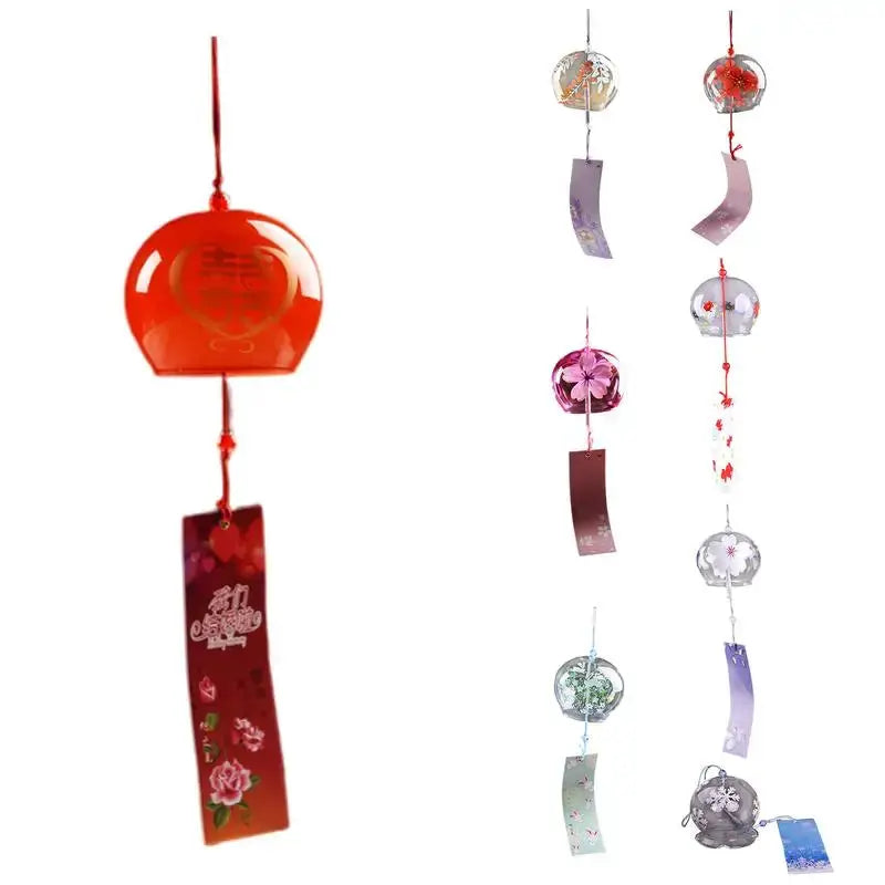 Japanese Wind Chimes Romantic Flower Wind Chimes for Home Decors Traditional Lucky Small Wind Chimes Indoor Outdoor Garden Bell from PriceLows™