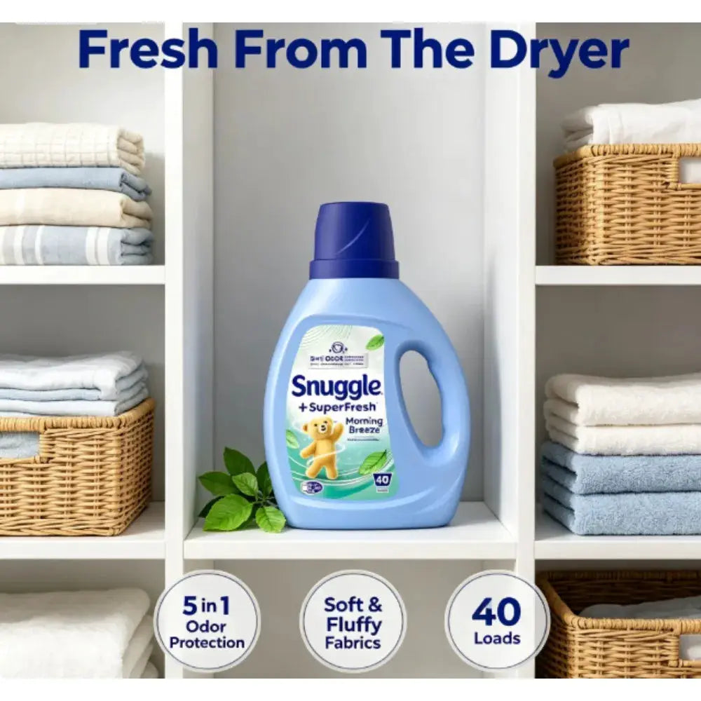 Liquid Fabric Softener | Odor Eliminating | 40 Loads | Super Fresh