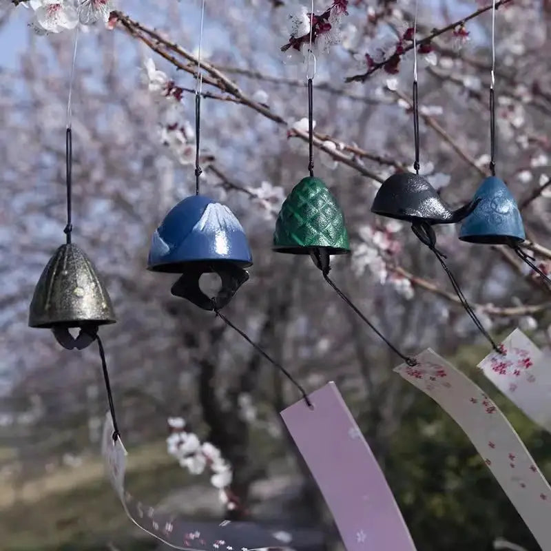 Japanese Wind Chimes Cast Iron Wind Bells Hanging Pendant Feng Shui Good Luck Temple Wind Bells Outdoor Home Garden Decoration from PriceLows™