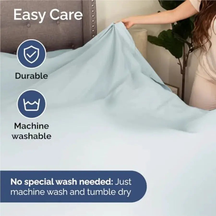 7 Pcs Sheet Set - Comfy, Breathable and Cooling - Soft Hotel Luxury Bedding for Women, Men,,Teens and - 1 Flat and 2 Fitted She from PriceLows™