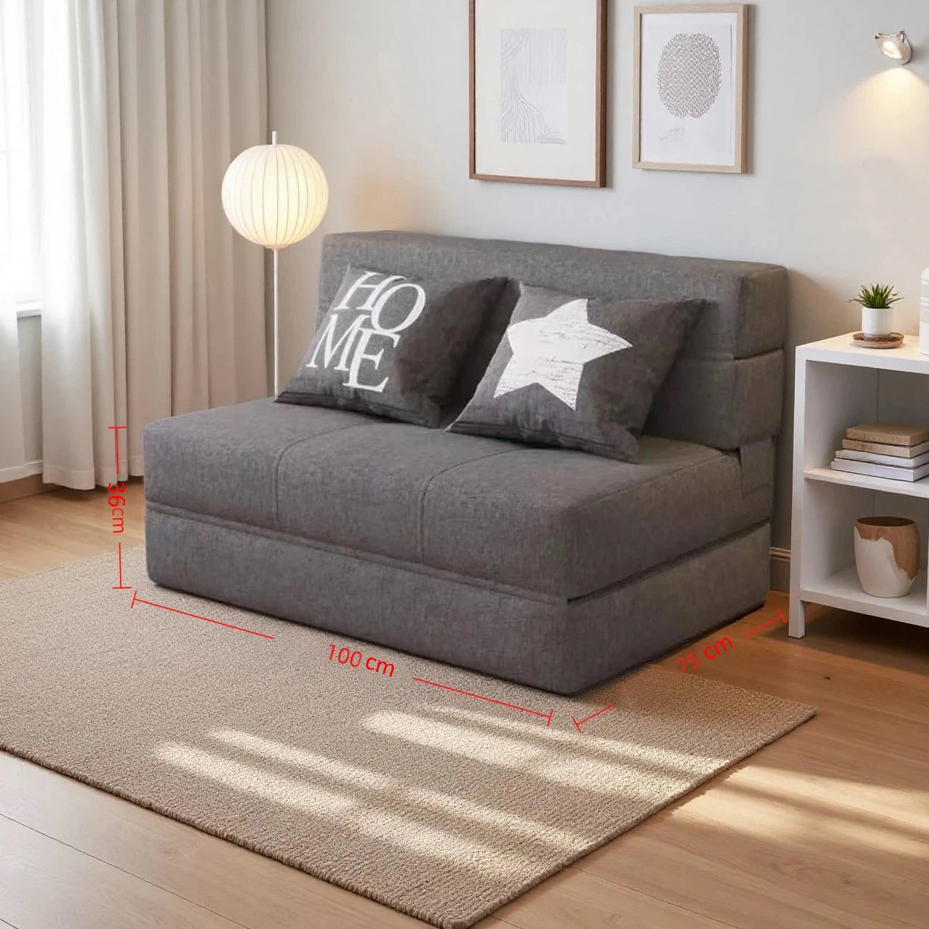 Sofa | Sponge Filling | Hemp Fabric | Single, Double, Triple