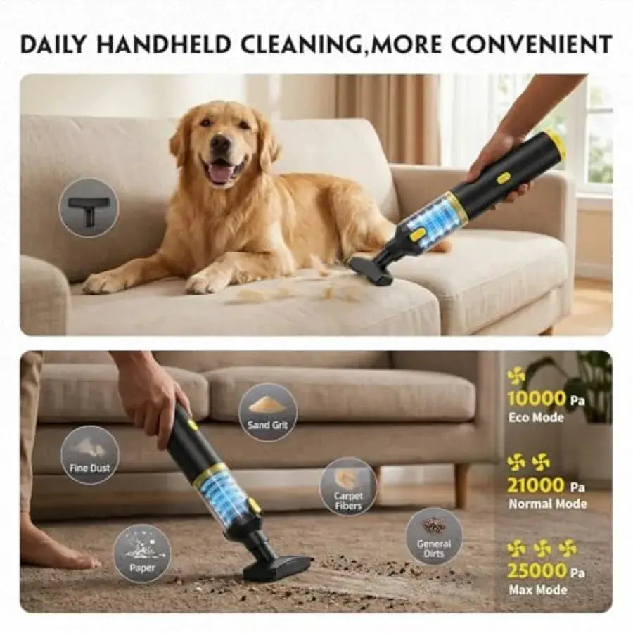 Car Vacuum | 21000Pa Suction | 60W Power | 4 In 1 Kit