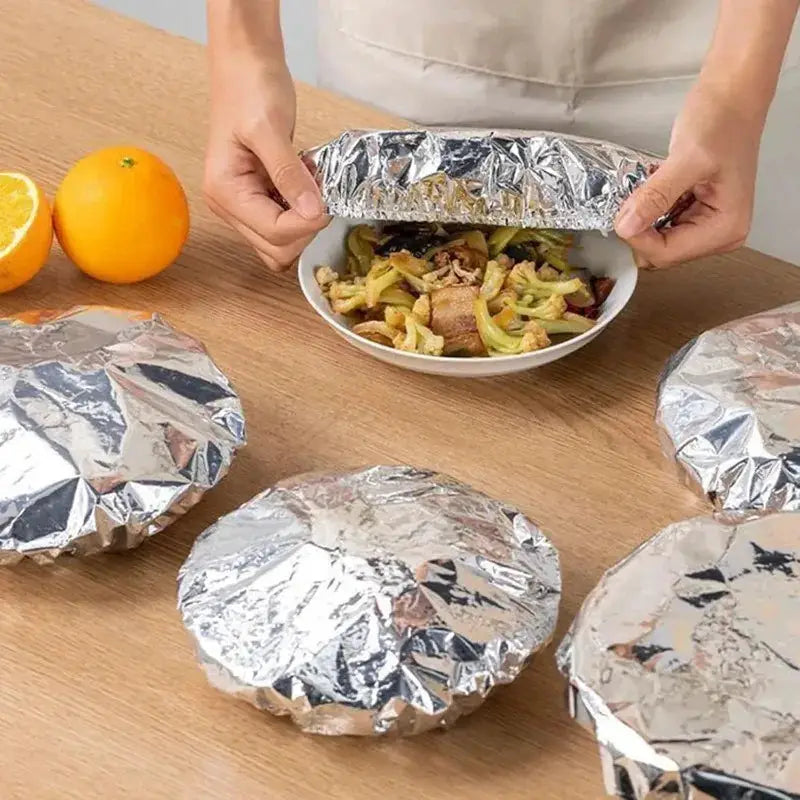 Elastic Food Covers | Disposable Plastic | Foldable Design | Size 21 By 21 Cm
