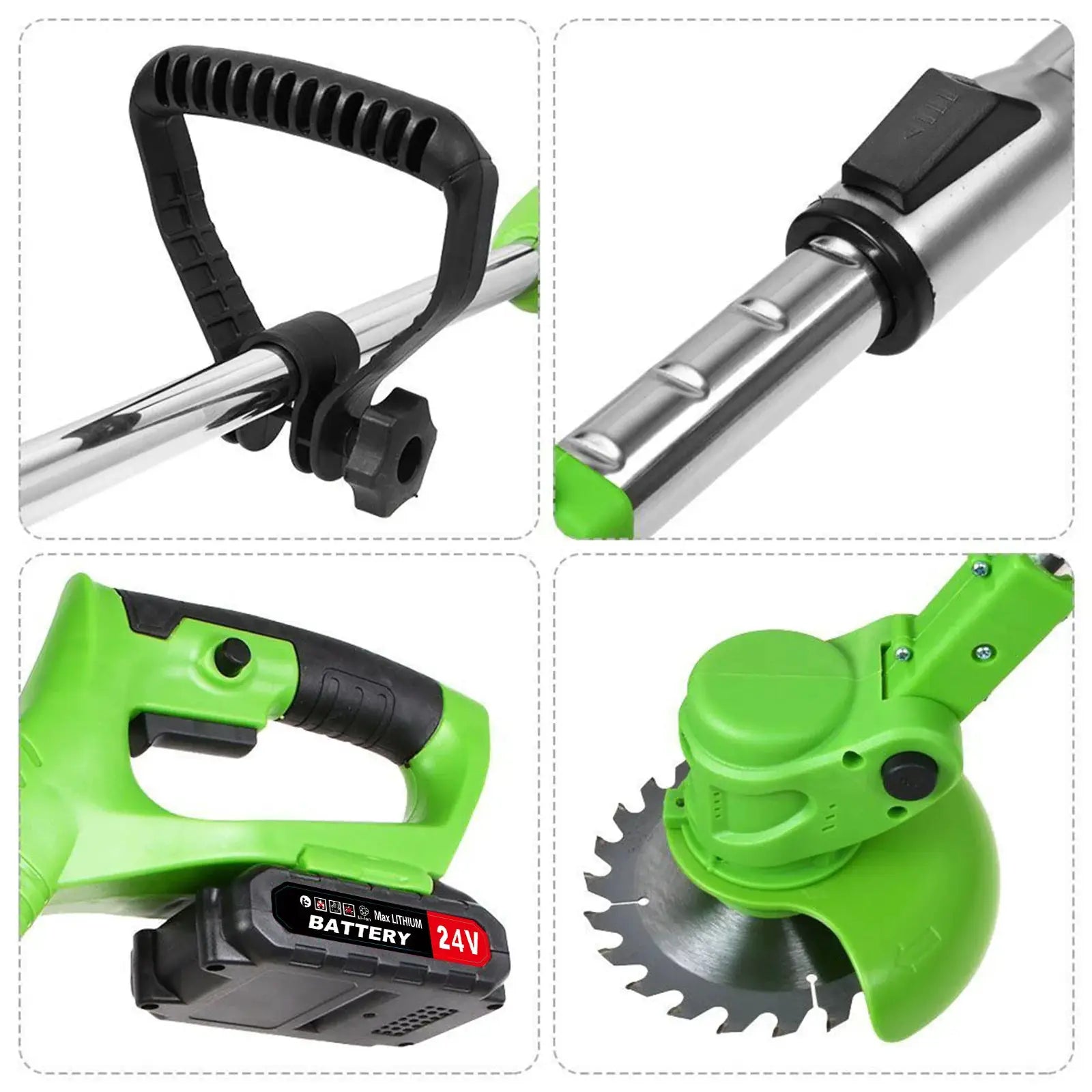 Weed Trimmer Lawn Electric Brushles 2-in-1 Cordless String Grass Trimmer Cutter Fast Charger With 2 xBattery for Yard Garden from PriceLows™