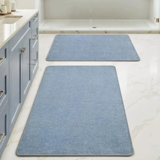 Set of 2 Ultra Thin Bathroom Rugs, Rubber Bath Mats for Bathroom Non Slip, Quick Dry Absorbent Bath Rug Machine Washable, Fit U from PriceLows™