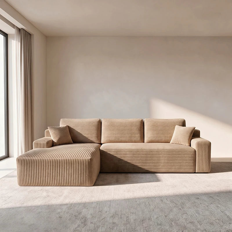 Sectional Sofa | L-Shaped With Chaise | No Assembly Required | 2000-2400mm Width