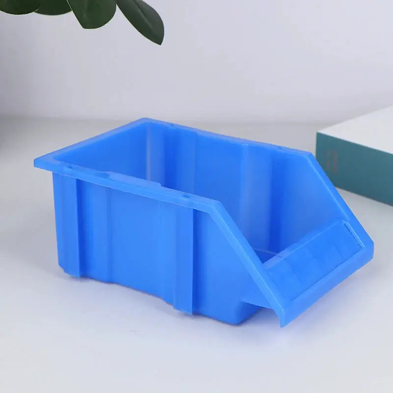Blue Plastic Stackable Storage Bins Screw Storage Boxes Stackable Bin Parts Storage Organizer Garage Storage Bins from PriceLows™