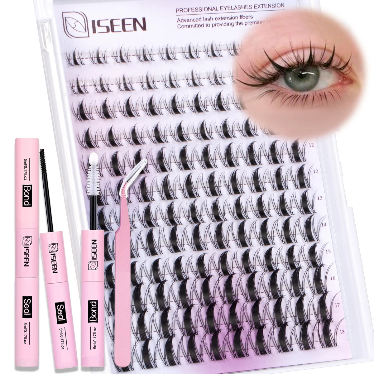 Lash Clusters Kit | 8 To 16Mm C Curl | Wispy Natural Set