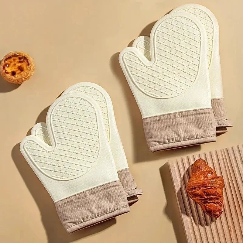 Silicone Oven Gloves | Heat Resistant Double Layer | Anti Slip Grip | 1 Piece