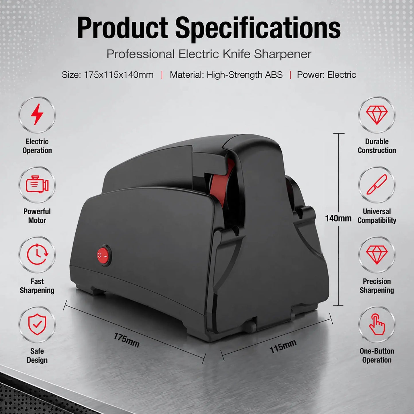 Electric Belt Sharpener | 4 Grits 120 320 600 1000 | Knife Sharpening