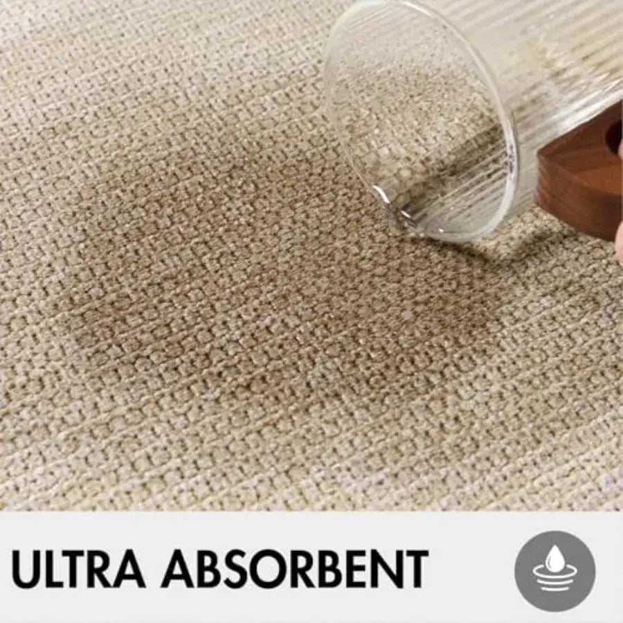 Set of 2 Ultra Thin Bathroom Rugs, Rubber Bath Mats for Bathroom Non Slip, Quick Dry Absorbent Bath Rug Machine Washable, Fit U from PriceLows™