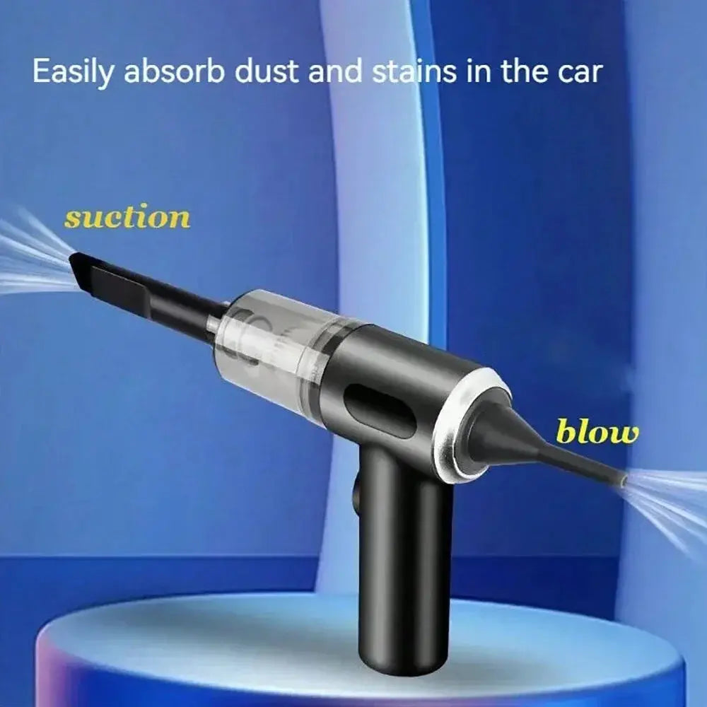 1pc Wireless Vacuum Cleaner Dual Use for Home and Car 120W High Power Powerful Vacuum Cleaner Black from PriceLows™