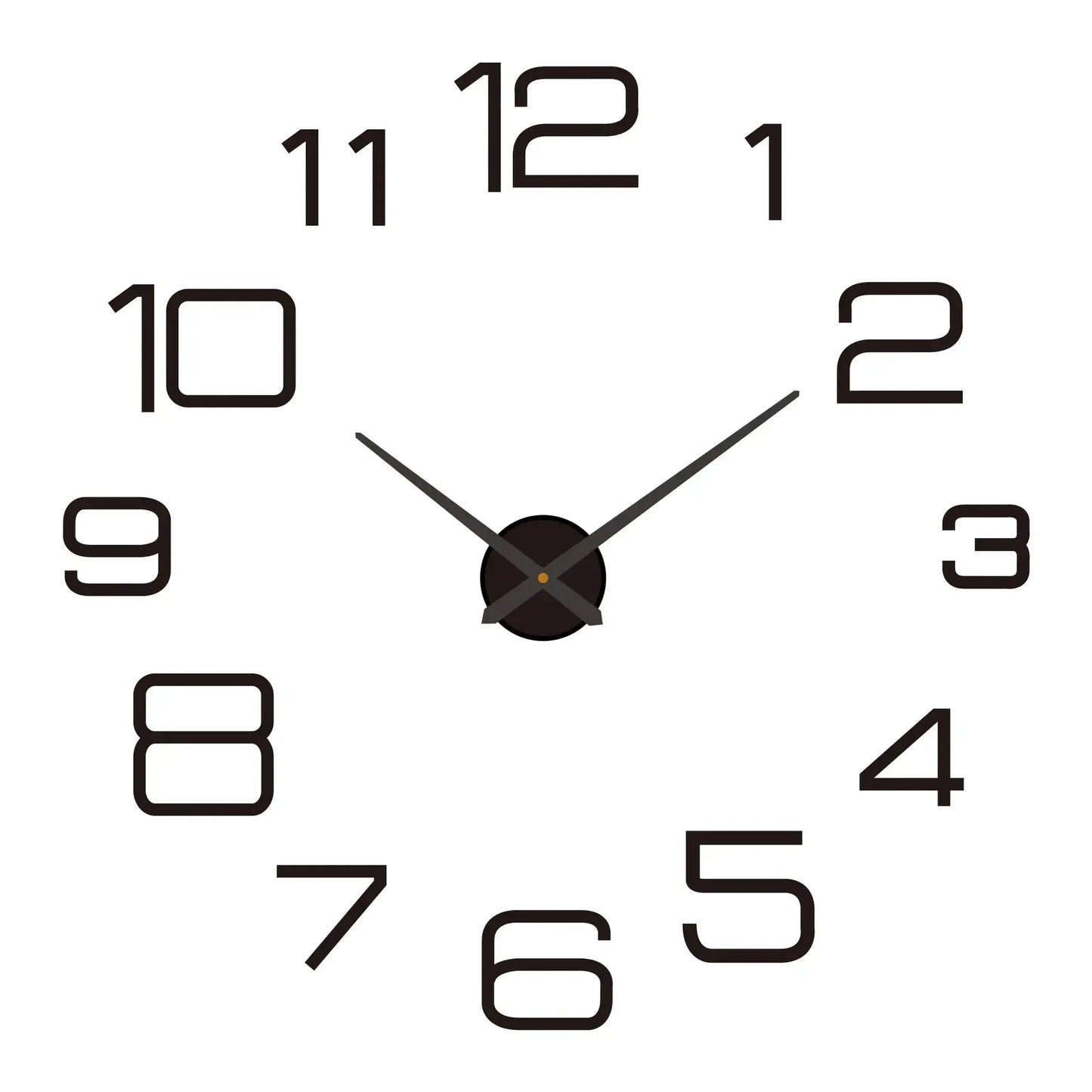 Large 3D Wall Clock Luminous Classic Wall Clocks DIY Digital Clock Wall Watches Stickers Silent Clock for Home Living Room Table from PriceLows™