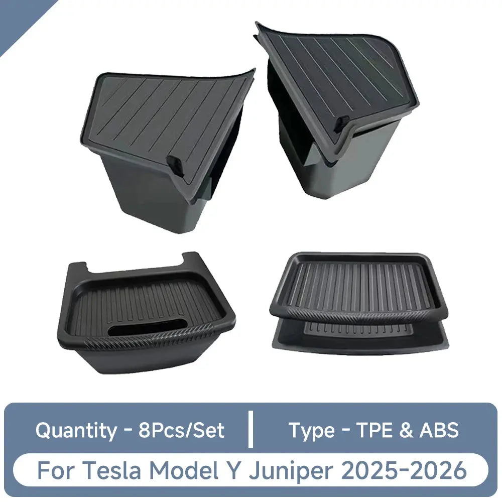 For Tesla Model Y Juniper Accessories Storage Box Set Trunk Seat Console Armrest Storage Box for Tesla Model Y Juniper 2026 2025 from PriceLows™
