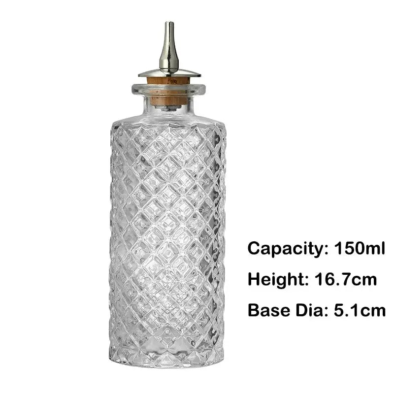 Vintage Cocktail Bitters Bottle with Dasher Top Professional Bar Accessory Bar Tool from PriceLows™