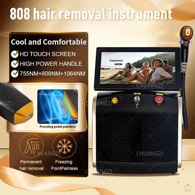 Alexandrite Diode Hair Removal Machine | 4500W | Professional Laser | Permanent