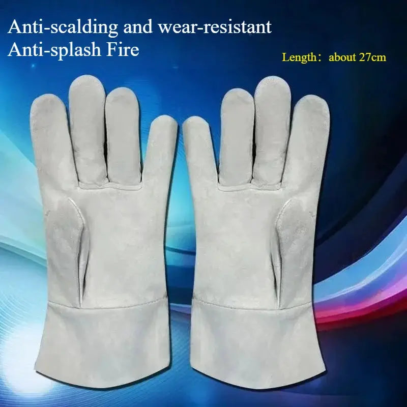 1 Pair Fireproof Durable Sheepskin Leather Welder Gloves for Welding Metal Hand Tools Anti-Heat Work Safety Gloves from PriceLows™
