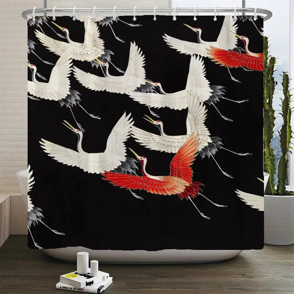 Chinese Style Flower and Birds Tree Shower Curtains Bath Curtain Waterproof Bathroom Decor With Hooks 3d Printing Bath Curtain from PriceLows™