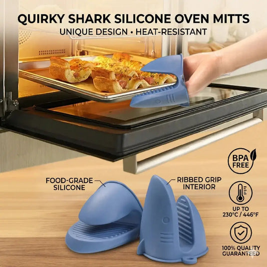Silicone Oven Mitts | Heat Resistant | Two Piece Set | One Size