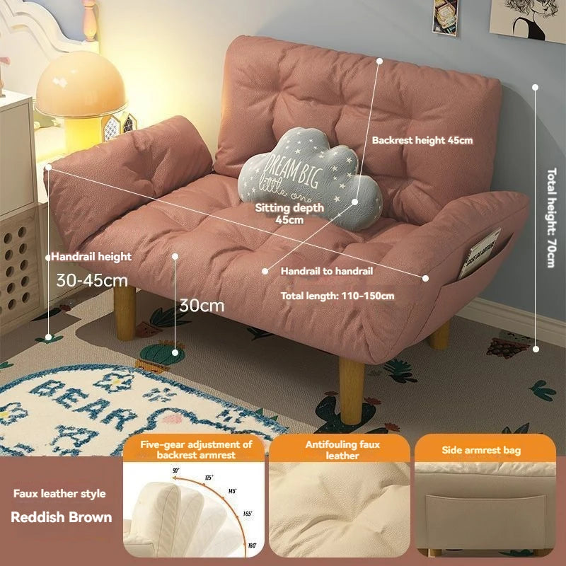 Folding Sofa Bed | Small Size | Metal Frame | Balcony Friendly