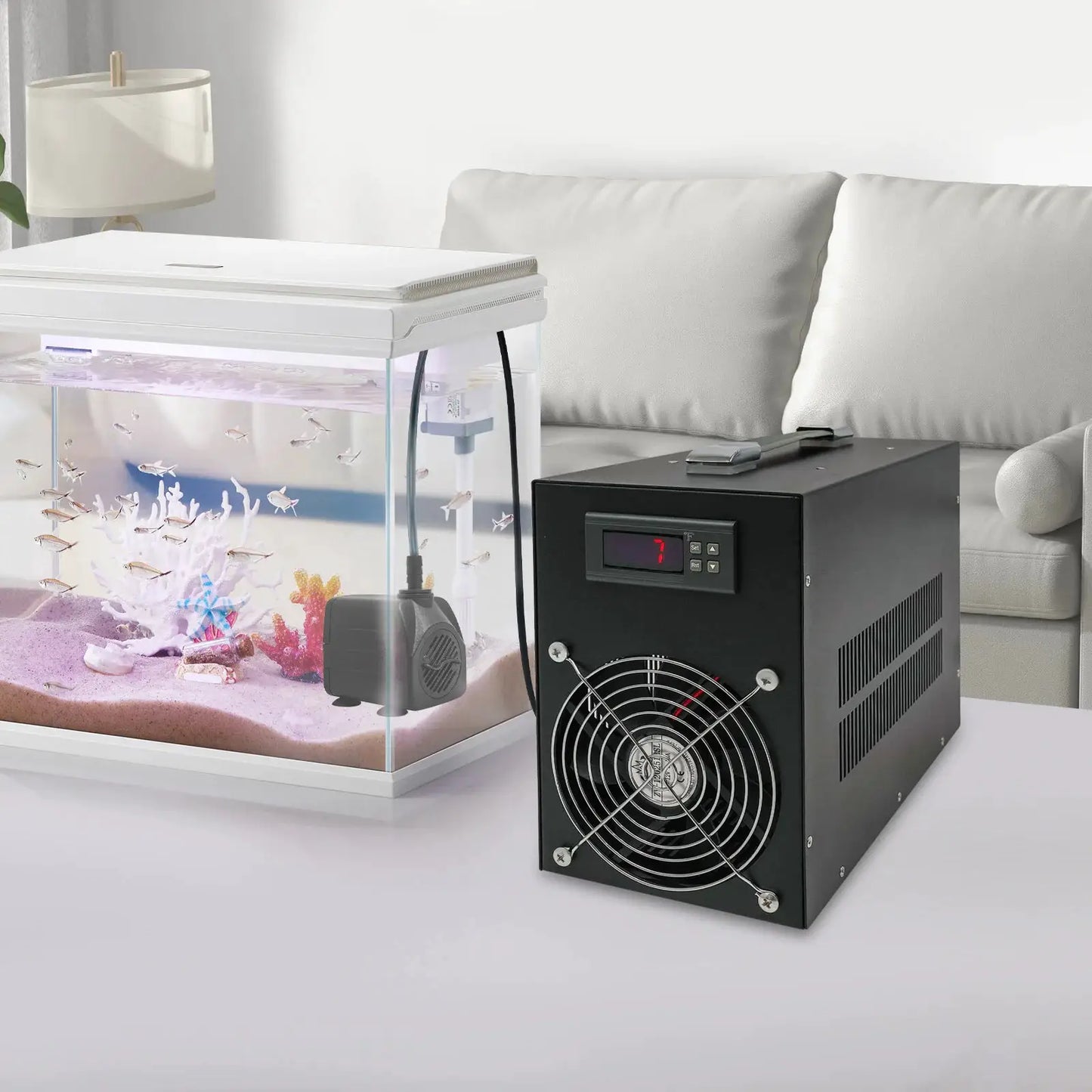 Aquarium Chiller | 200 Watt | Digital Display | 15 Gallon Tank