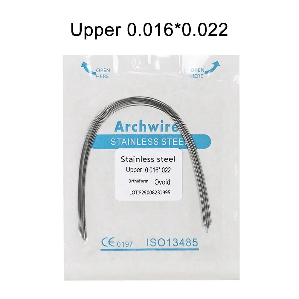 Dental Orthodontic Archwires | Stainless Steel | Round And Rectangular | 10 Piece Set