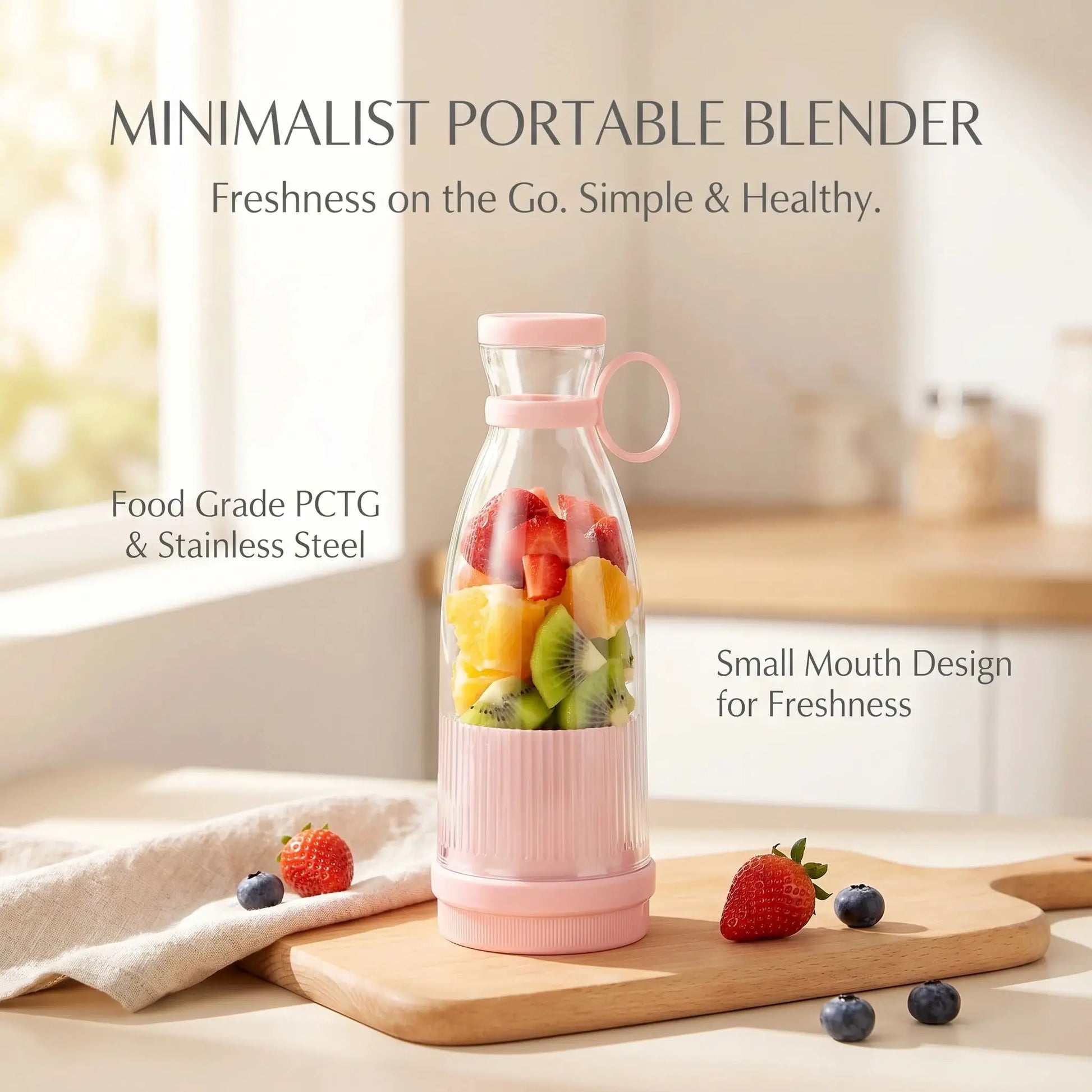 Portable Electric Juicer Cup with 6 Blades USB Mini Milkshake Blender Fresh Fruit Milk Mixing Tool for On-the-Go from PriceLows™