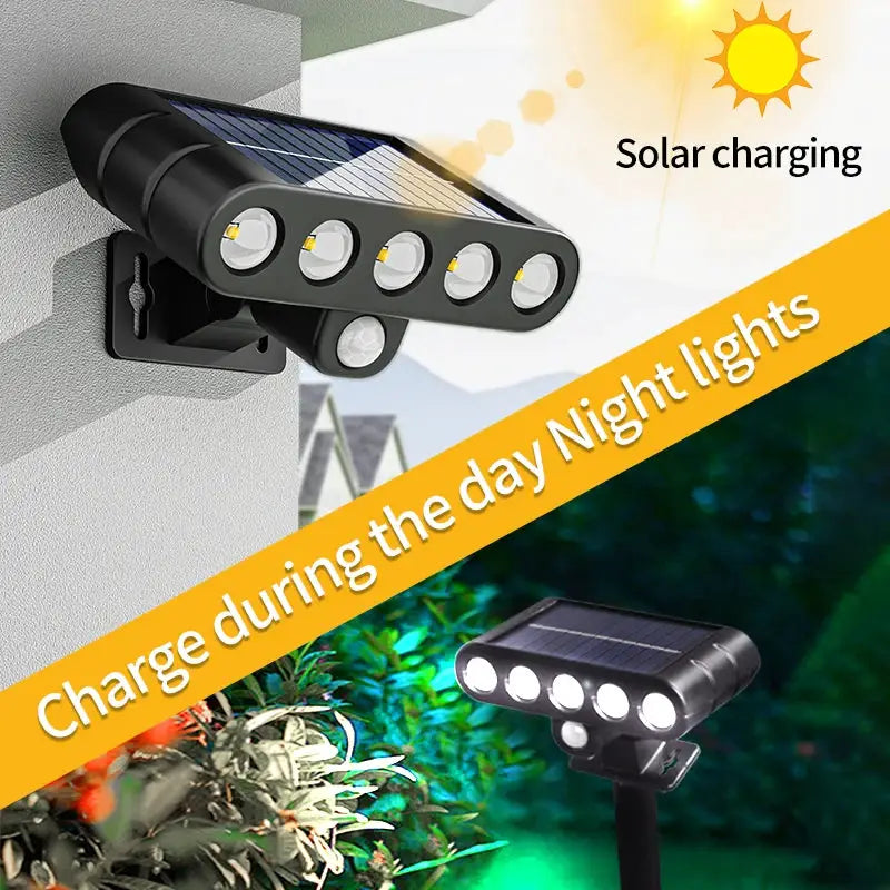 4 Pcs Solar Outdoor Spotlights Lawn Flag Lights Landscape LED Ground Lights Suitable For Gardens Trees And Courtyards Pathway from PriceLows™