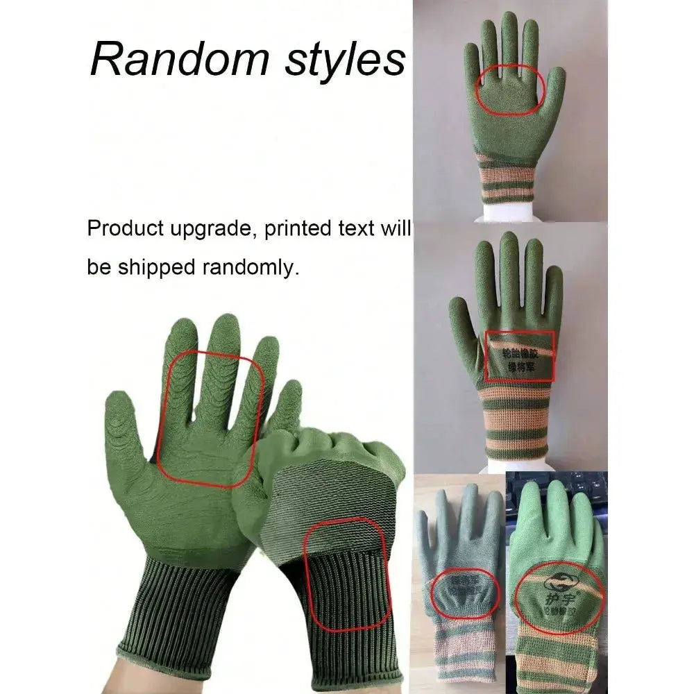 5/2 Pairs Nitrile Garden Gloves Durable Anti Puncture Cut Resistant Chemical Resistant Reusable Gloves For Kitchen Bathroom Cleaning Home Work from PriceLows™