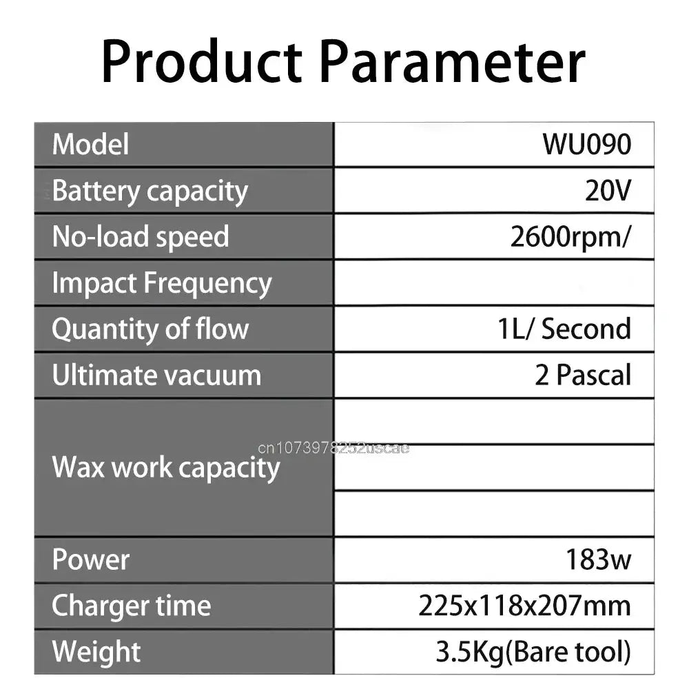 WORX WU090 Vacuum pump 1L/Second 2Pascal for air compressor conditioner fridge Repair [Non Battery and Charger] from PriceLows™