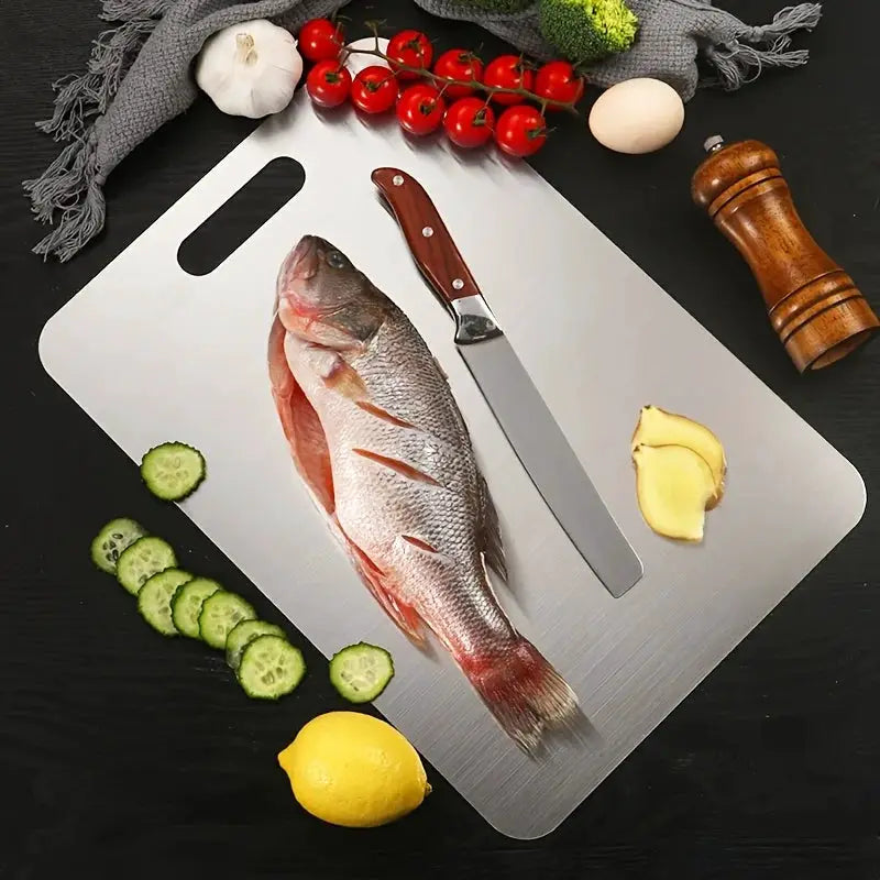 Cutting Board | Titanium | Double Sided Construction | Extra Thickened Body
