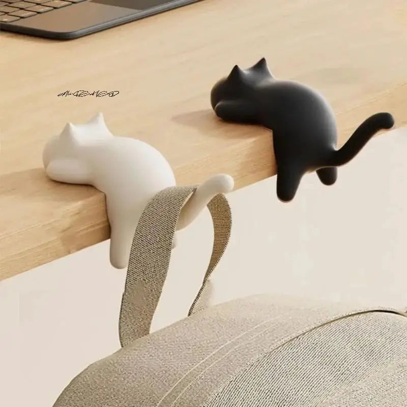 Cute Cat Bag Hook Portable Table Hook Handbag Backpack Organizer Holder for Home Office Desk Side Decor Travel Bag Hanger from PriceLows™