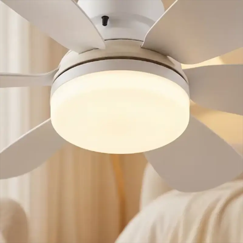 Ceiling Fan With Light | 16 Inch | Remote Control | E27 Socket Brushed Nickel