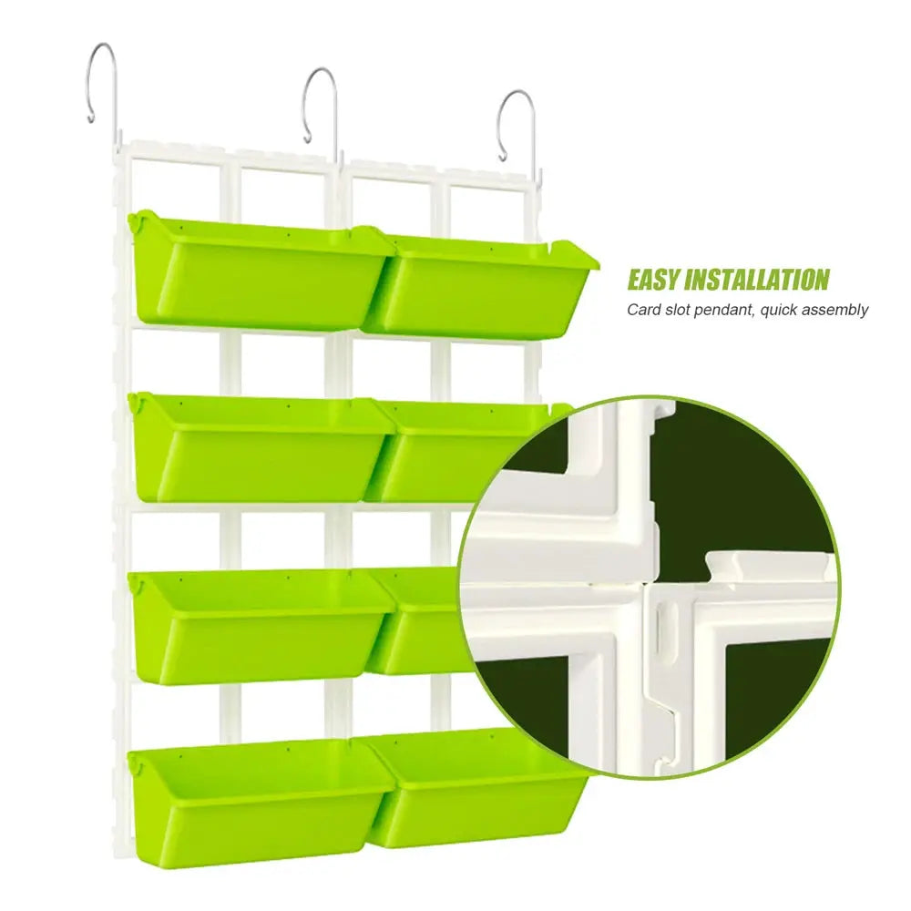 4 Tier Wall-Mounted Elevated Garden Planter Raised Bed Vertical Flowers Pots Plant Container Accessories Flower Garden Supplies from PriceLows™