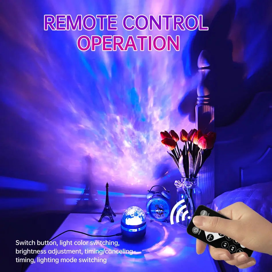 LED Night Light Galaxy Projector | Remote Control | 7 Modes