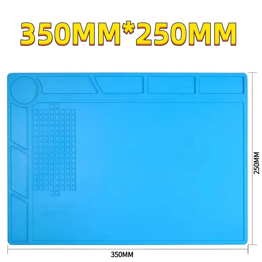 Magnetic Mat Silicone Repair Mat Circuit Board Soldering Pad Heat Resistant 932°F Anti-Static for ESD Iron Phone Repair from PriceLows™