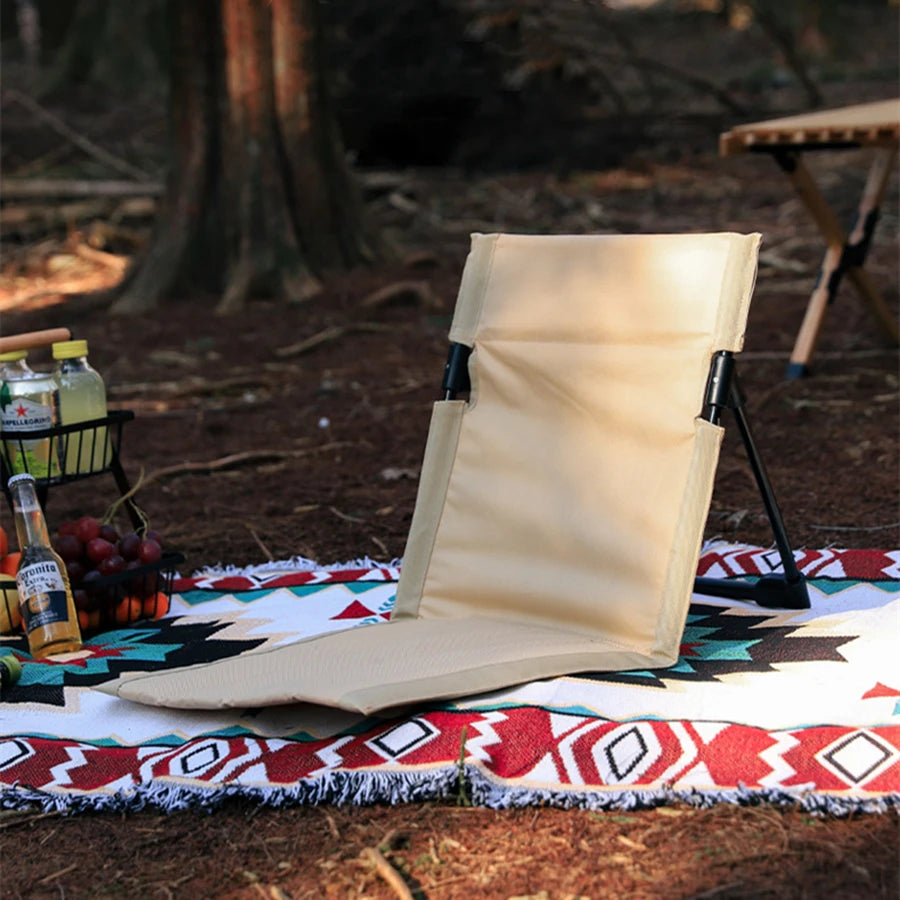 Foldable Camping Chair | Aluminum Frame | Reclining Backrest | One Size