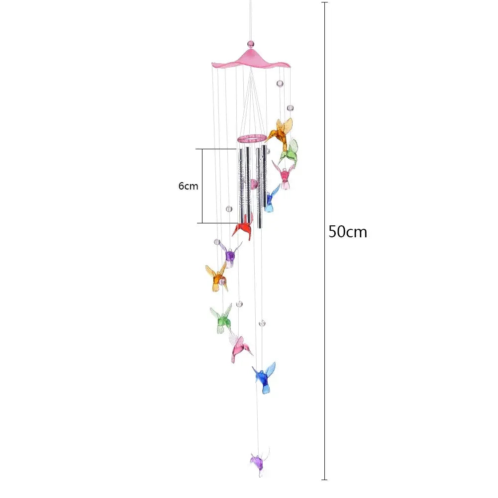 Hummingbird Lucky Wind Chimes Handmade Wall Hanging Wind Chime Pendants Art Crafts Ornaments Birthday Gifts Yard Decoration from PriceLows™