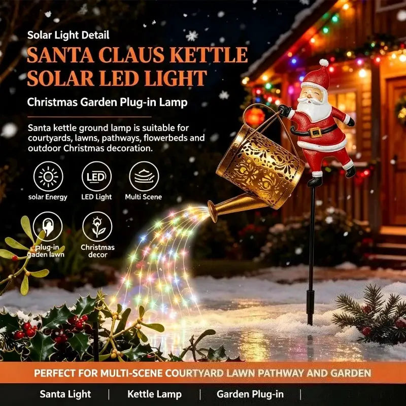 Solar Ground Lamp | Waterproof | Christmas Santa | LED Bulbs
