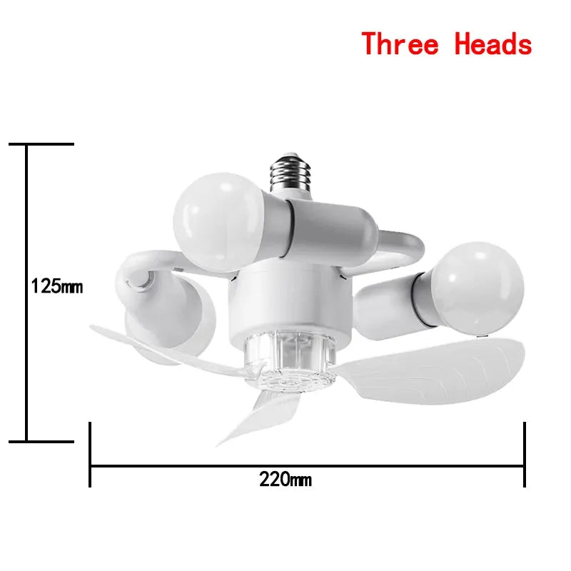 Ceiling Fan | E27 Socket | Remote Control | 3 or 5 Heads