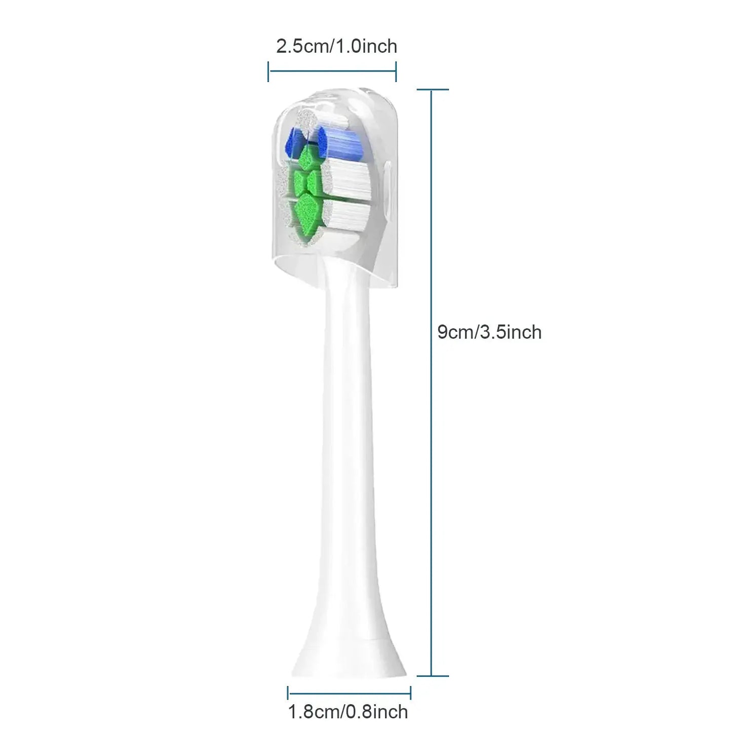 4/8/12/16 Pcs Replacement Toothbrush Heads Compatible with Philips Sonicare Electric Toothbrush Refills for 1100 2100 4100 5100 from PriceLows™