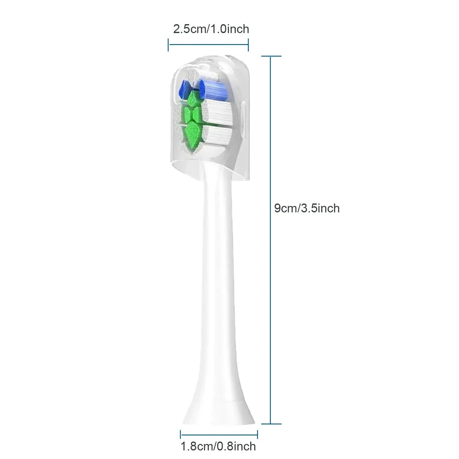4/8/12/16 Pcs Replacement Toothbrush Heads Compatible with Philips Sonicare Electric Toothbrush Refills for 1100 2100 4100 5100 from PriceLows™