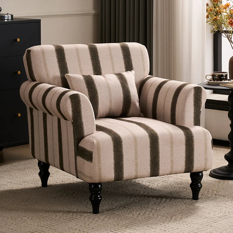 Single Sofa | Nordic Modern Vintage | Living Room Recliner | 1-Seater
