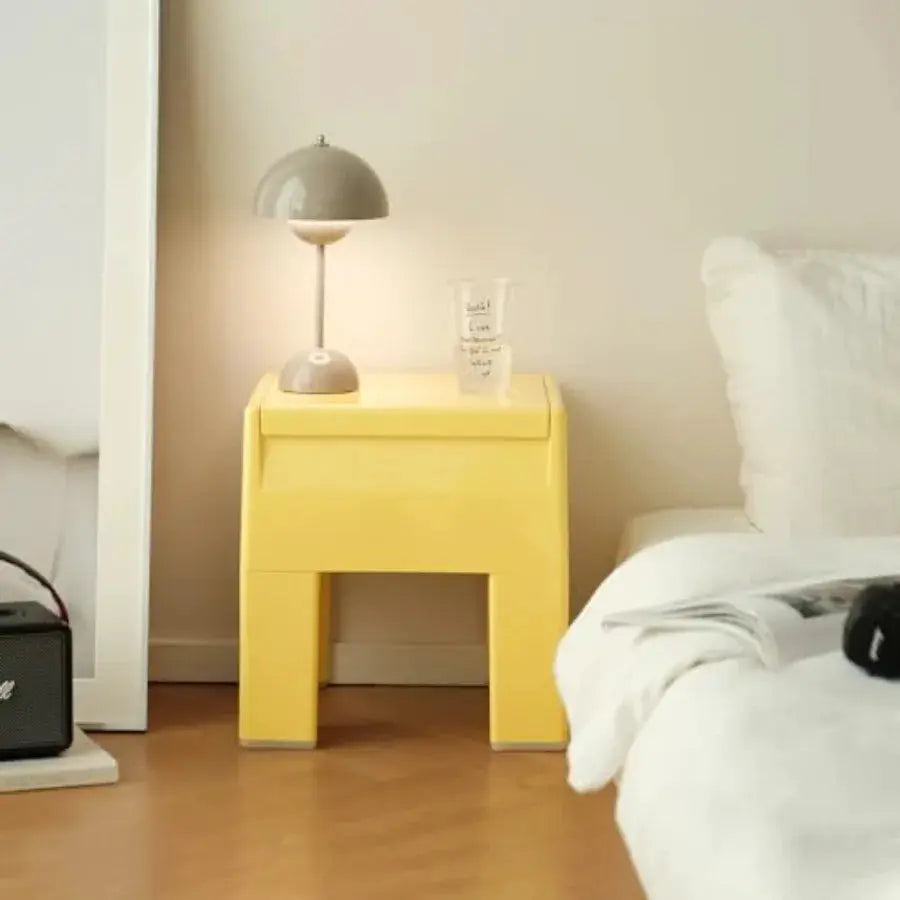 Nightstand Bedside with Storage Space, Multifunctional Colorful Plastic End Table Small Side Table for Bedroom, Dorm and Small from PriceLows™