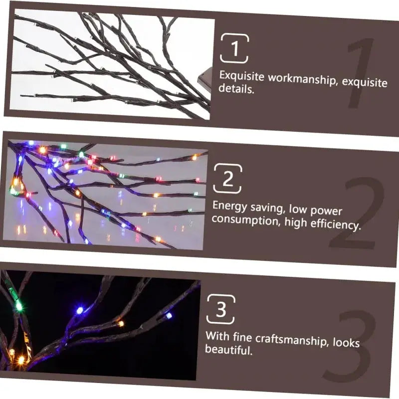 LED Christmas Tree Branch Lights Battery Operated Bendable Twig Branch Lights For Home Indoor Vase Holiday Festival Decoration from PriceLows™