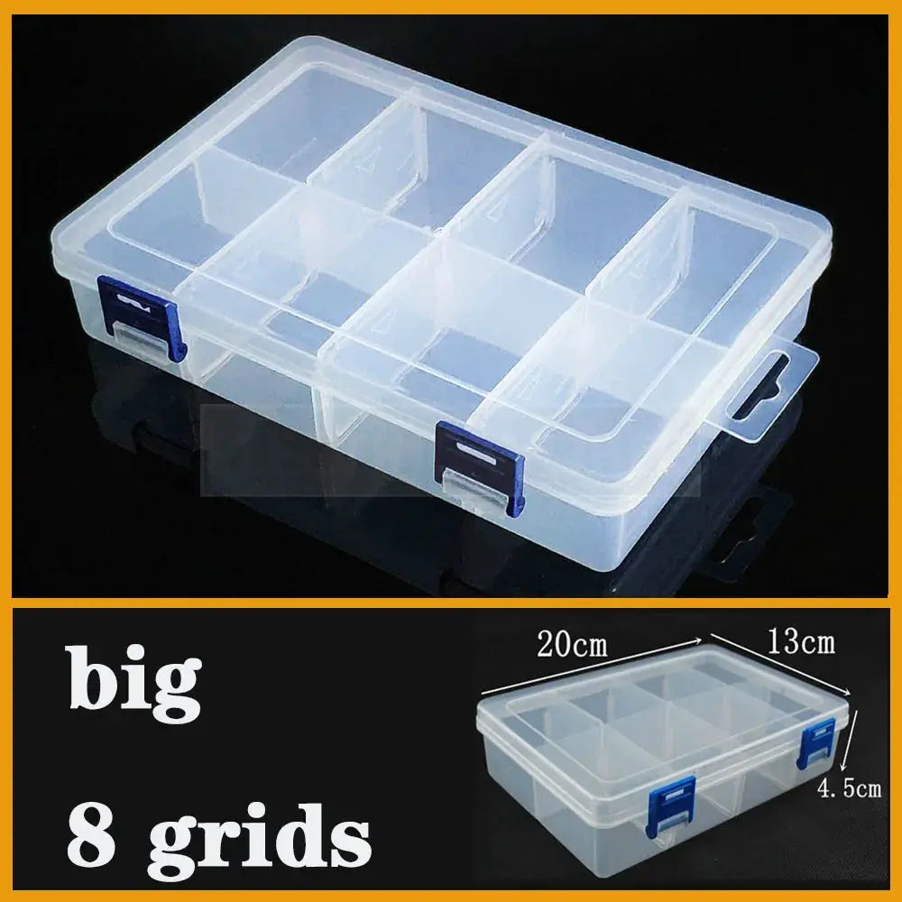 Transparent Plastic box Screw Compartment Box Jewelry Earring Display Case Container Clear Terminal Organizer Tool Storage boxes from PriceLows™