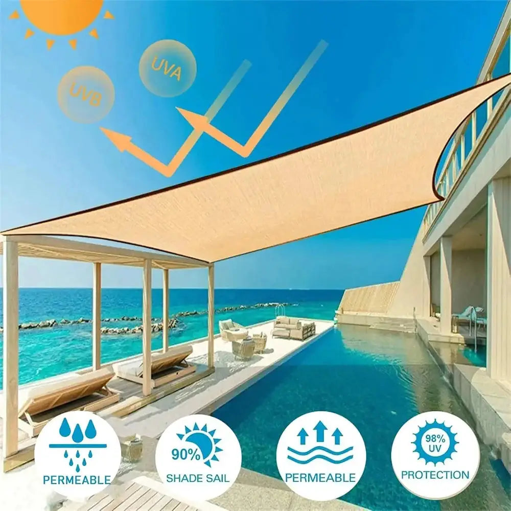 Hdpe Sunshade Net | 85-90% Blockage | Beige Multi Sizes