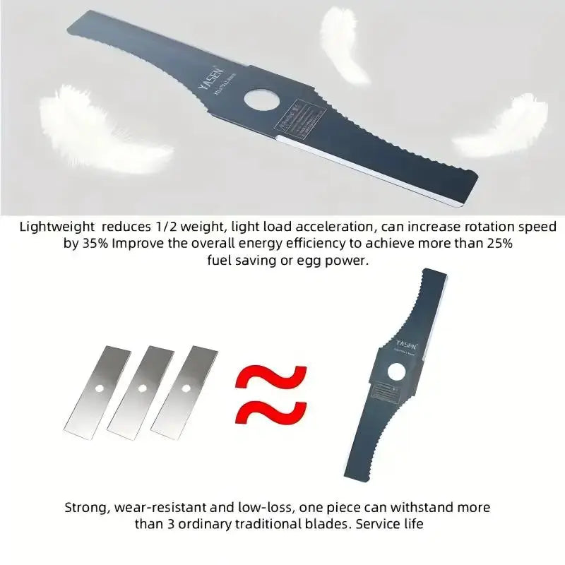 1Pc 12.7inch S-Shaped Toothed Blade, Mounting Hole 1inch, Easy to Install, Durable and Lightweight Design, Rotating Brush Knife Trimming Head Weeding Blade, Suitable for Garden Gardening Lawn Trimming from PriceLows™
